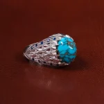 انگشتر فیروزه شجری مردانه کد 23241