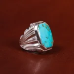 انگشتر فیروزه شجری مردانه کد 23337