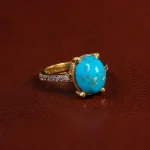 انگشتر فیروزه شجری زنانه کد 23437