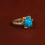 انگشتر فیروزه شجری زنانه کد 23439