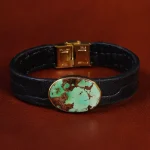 دستبند چرم فیروزه کد23472
