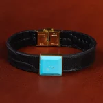 دستبند چرم فیروزه کد23473