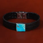 دستبند چرم فیروزه کد23477