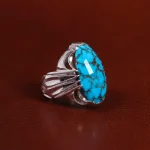 انگشتر فیروزه شجری مردانه کد 23500