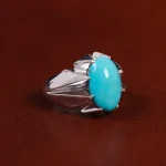 انگشتر فیروزه شجری مردانه کد 23506