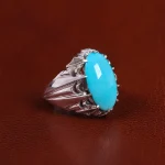 انگشتر فیروزه شجری مردانه کد 23518