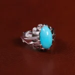 انگشتر فیروزه عجمی مردانه کد 23521