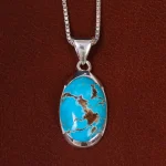 گردنبند فیروزه شجری کد 23165