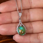 گردنبند فیروزه زنانه کد 22995