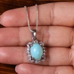 گردنبند فیروزه زنانه کد 23027