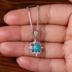 گردنبند فیروزه زنانه کد 23030