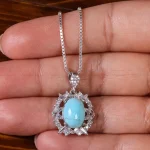 گردنبند فیروزه زنانه کد 23037