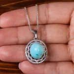 گردنبند فیروزه زنانه کد 23047