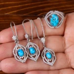 نیم ست فیروزه زنانه کد 23068