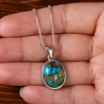 گردنبند فیروزه شجری کد 23084