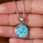 گردنبند فیروزه شجری کد 23086