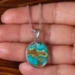 گردنبند فیروزه شجری کد 23090