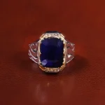 انگشتر یاقوت کبود مردانه کد 223118