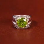 انگشتر زبرجد مردانه کد 23122