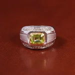 انگشتر زبرجد مردانه کد 23123