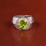 انگشتر زبرجد مردانه کد 23126