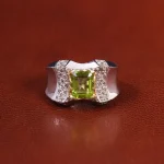 انگشتر زبرجد مردانه کد 23127