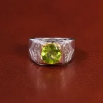 انگشتر زبرجد مردانه کد 23128