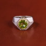 انگشتر زبرجد مردانه کد 23129