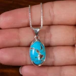 گردنبند فیروزه شجری کد 23165