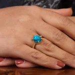 انگشتر فیروزه شجری زنانه کد 23439