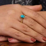 انگشتر فیروزه شجری زنانه کد 23440