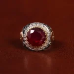 انگشتر یاقوت سرخ مردانه کد 23534