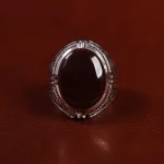 انگشتر عقیق یمن مردانه کد 23535