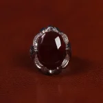 انگشتر عقیق یمن مردانه کد 23536