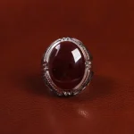 انگشتر عقیق یمن مردانه کد 23537