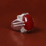 انگشتر عقیق یمن مردانه کد 23542