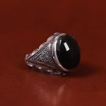 انگشتر عقیق یمن مردانه کد 23549