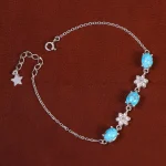 دستبند فیروزه زنانه کد 23560