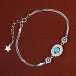 دستبند فیروزه زنانه کد 23581