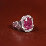 انگشتر یاقوت سرخ مردانه کد 23609