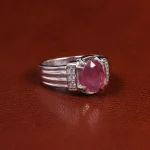 انگشتر یاقوت سرخ مردانه کد 23610