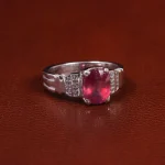 انگشتر یاقوت سرخ مردانه کد 23625