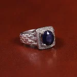 انگشتر آمیتیست مردانه کد 23636