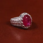 انگشتر یاقوت سرخ مردانه کد 23644