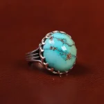 انگشتر فیروزه شجری مردانه کد 23654