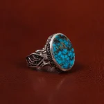 انگشتر فیروزه شجری مردانه کد 23669