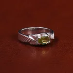 انگشتر زبرجد مردانه کد 23676