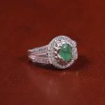 انگشتر زمرد مردانه کد 23707