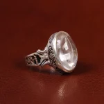 انگشتر دُر نجف مردانه کد 23746