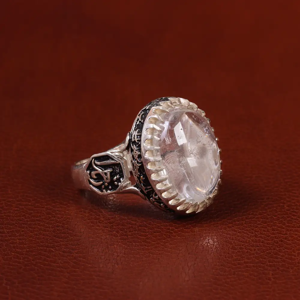 انگشتر دُر نجف مردانه کد 23753